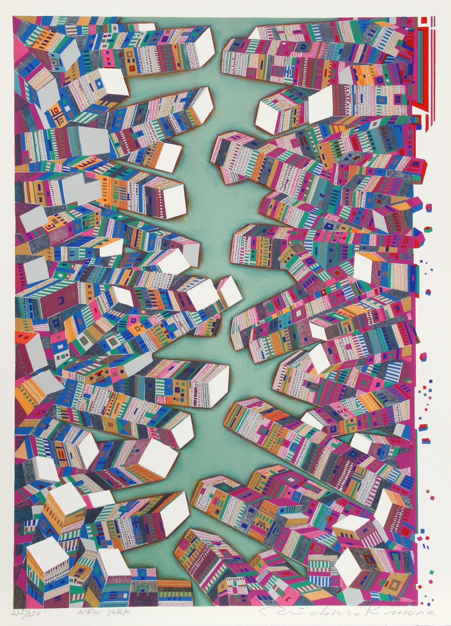 Artista: Risaburo Kimura, giapponese (1924 - )
Titolo: New York
Anno: 1973
Medio: Serigrafia su BFK Rives, Firmato, intitolato e numerato a matita
Edizione: 250, AP 20
Dimensioni: 30 x 22 pollici (76,2 cm x 55,88 cm)

Stampante: Atelier A di