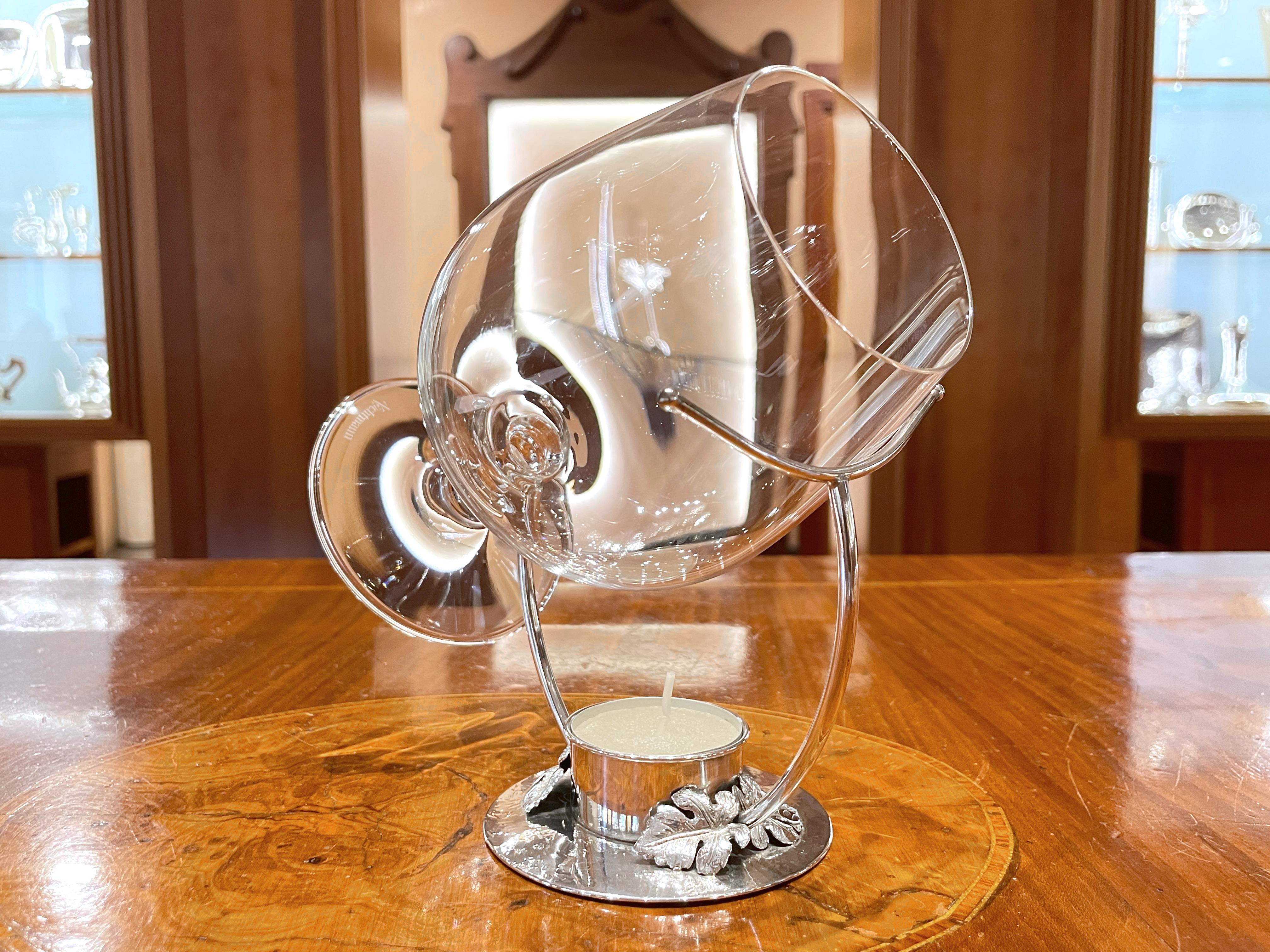 Cognac and brandy heater in 925 sterling silver For Sale 6