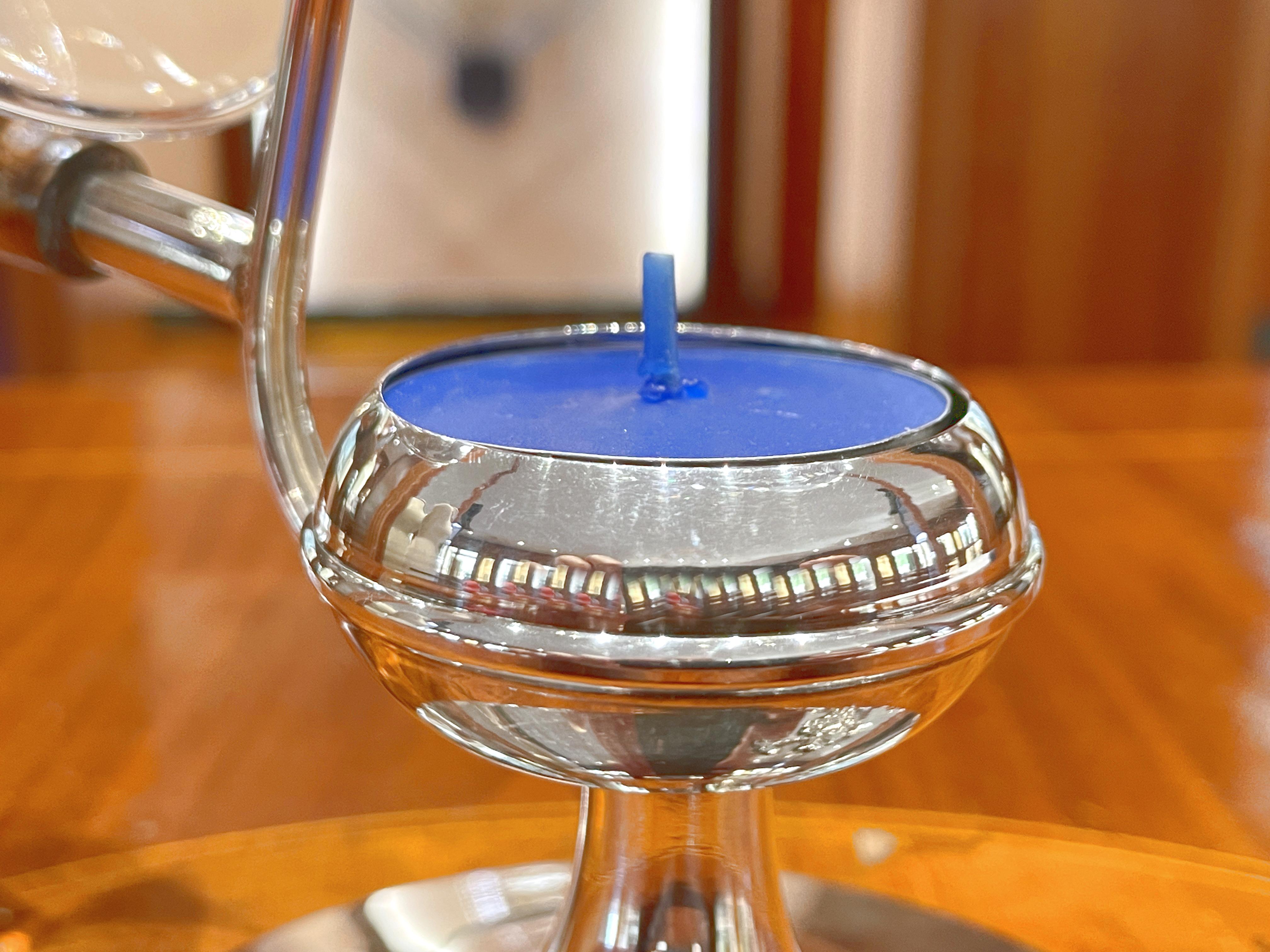 Cognac and brandy heater in 925 sterling silver For Sale 8