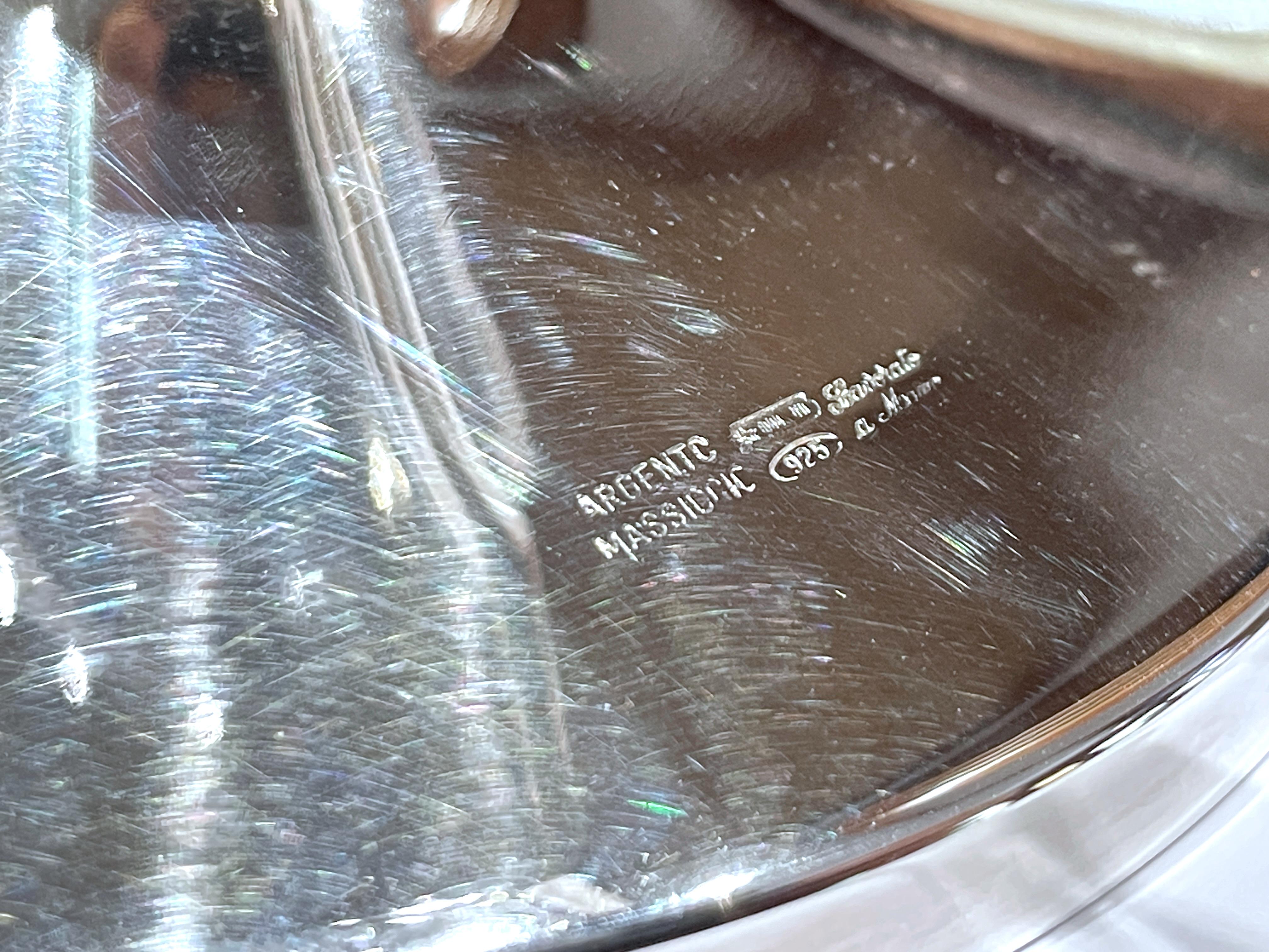 Cognac and brandy heater in 925 sterling silver For Sale 10