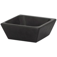 New Modern Rice Bowl in Black Marquina Marble Creator Ivan Colominas