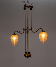 Rise & Fall Chandelier w/ Decorative Torpedo Shades