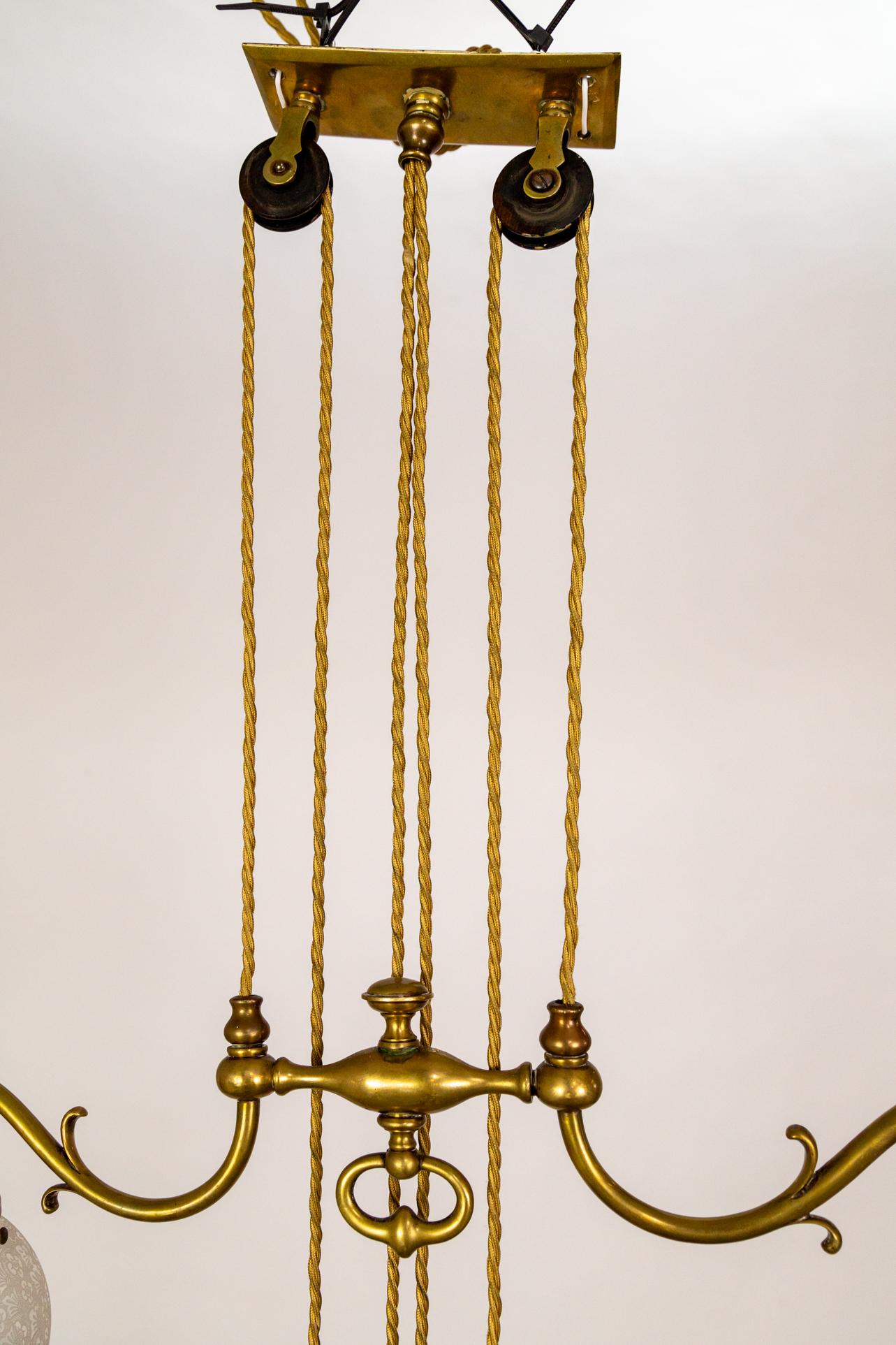 Rise & Fall Chandelier w/ Decorative Torpedo Shades 2