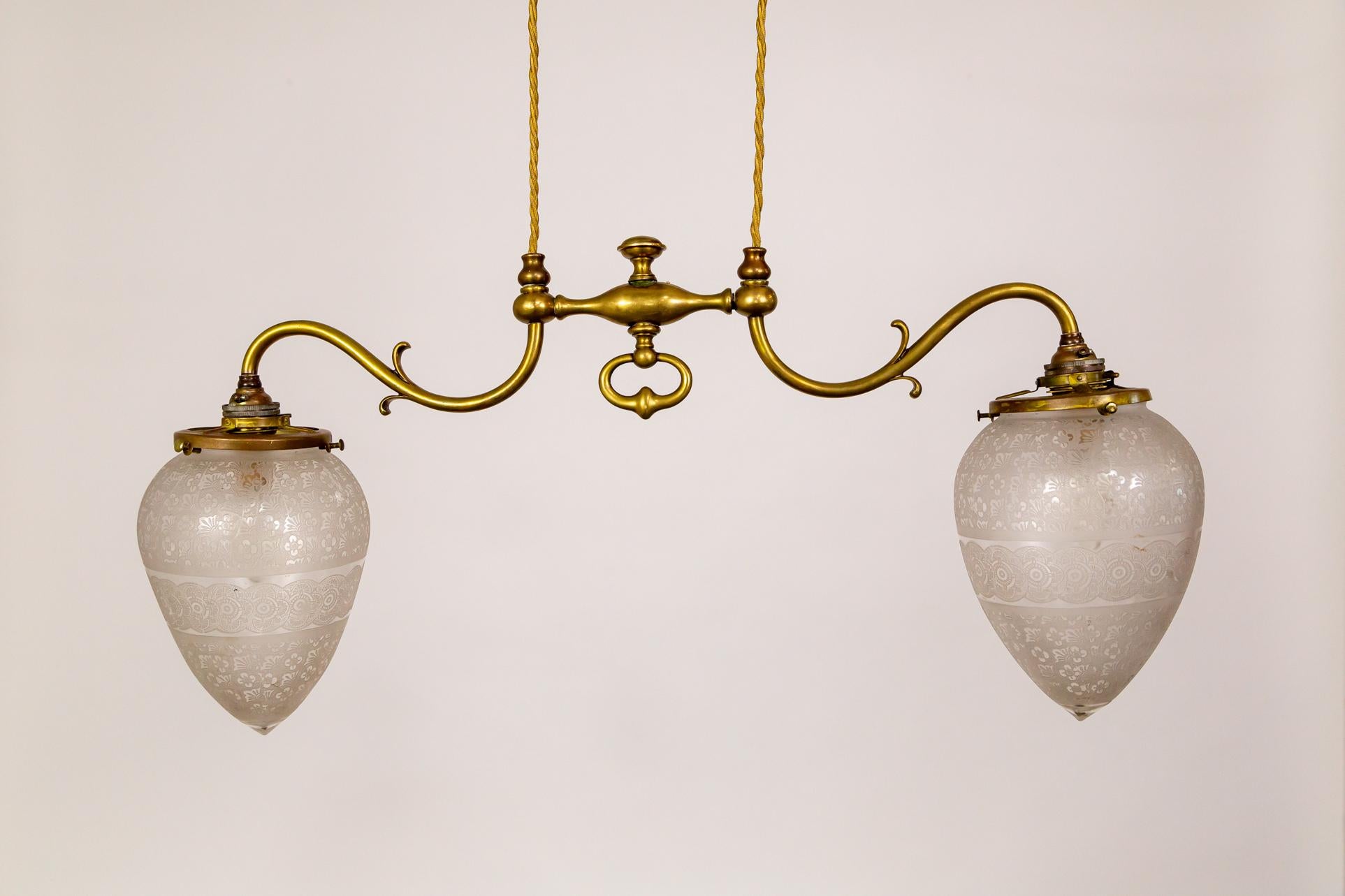Rise & Fall Chandelier w/ Decorative Torpedo Shades 4