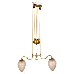 Rise & Fall Chandelier w/ Decorative Torpedo Shades