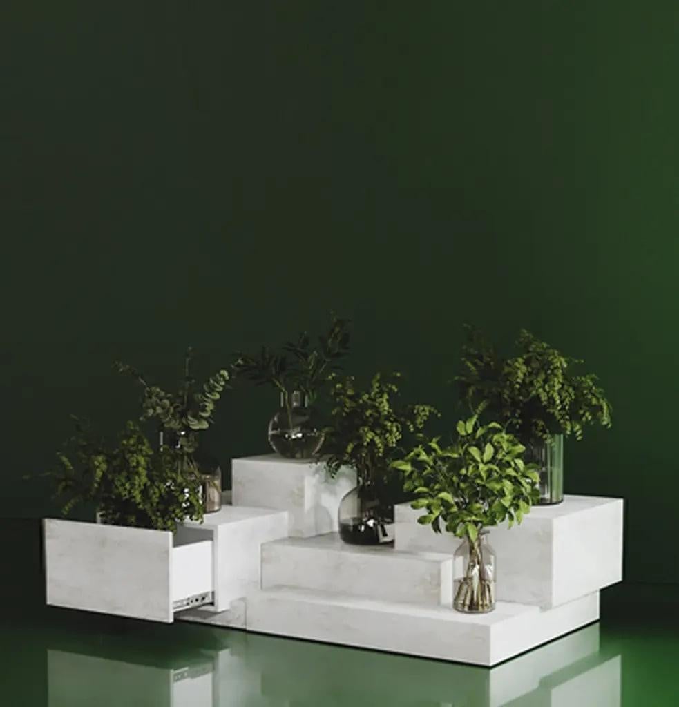 Rise Stone Textured Coffee Table by Hermhaus In New Condition For Sale In istanbul, TR