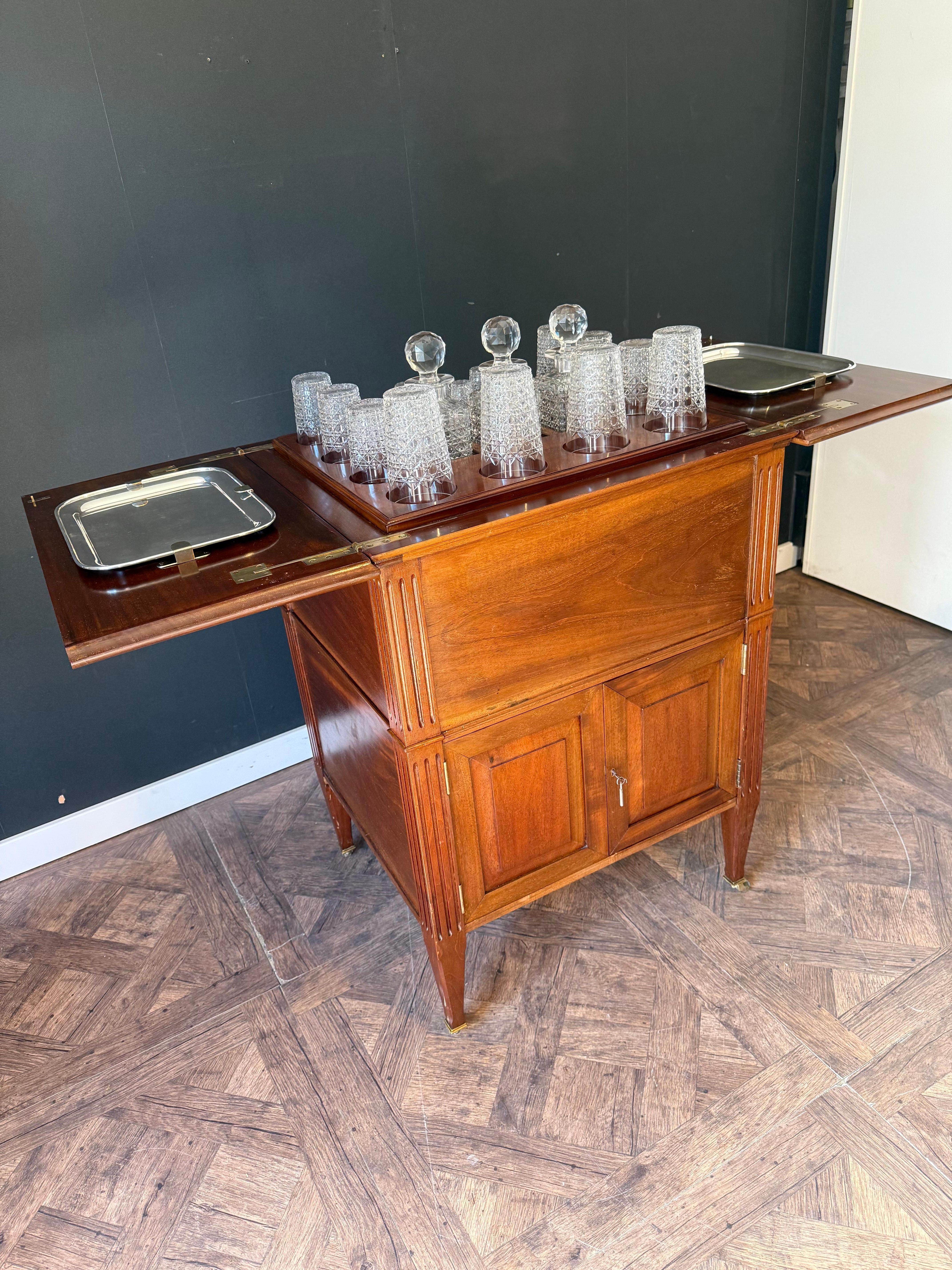 Rising Drink Cabinet, Cocktail Bar, Dry Bar, Folding Bar, Pop Up Cabinet For Sale 9