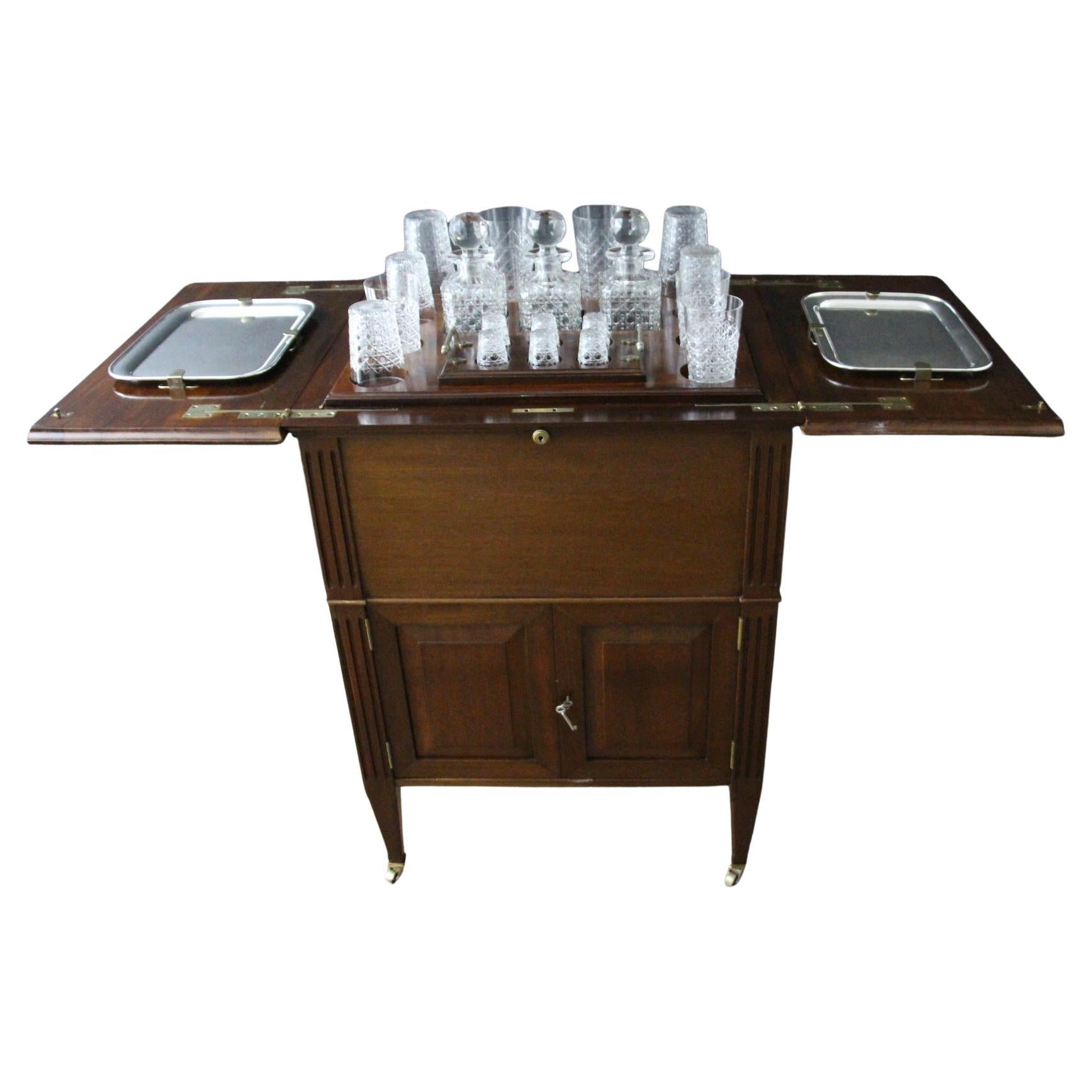 Rising Drink Cabinet, Cocktail Bar, Dry Bar, Folding Bar, Pop Up Cabinet For Sale 10