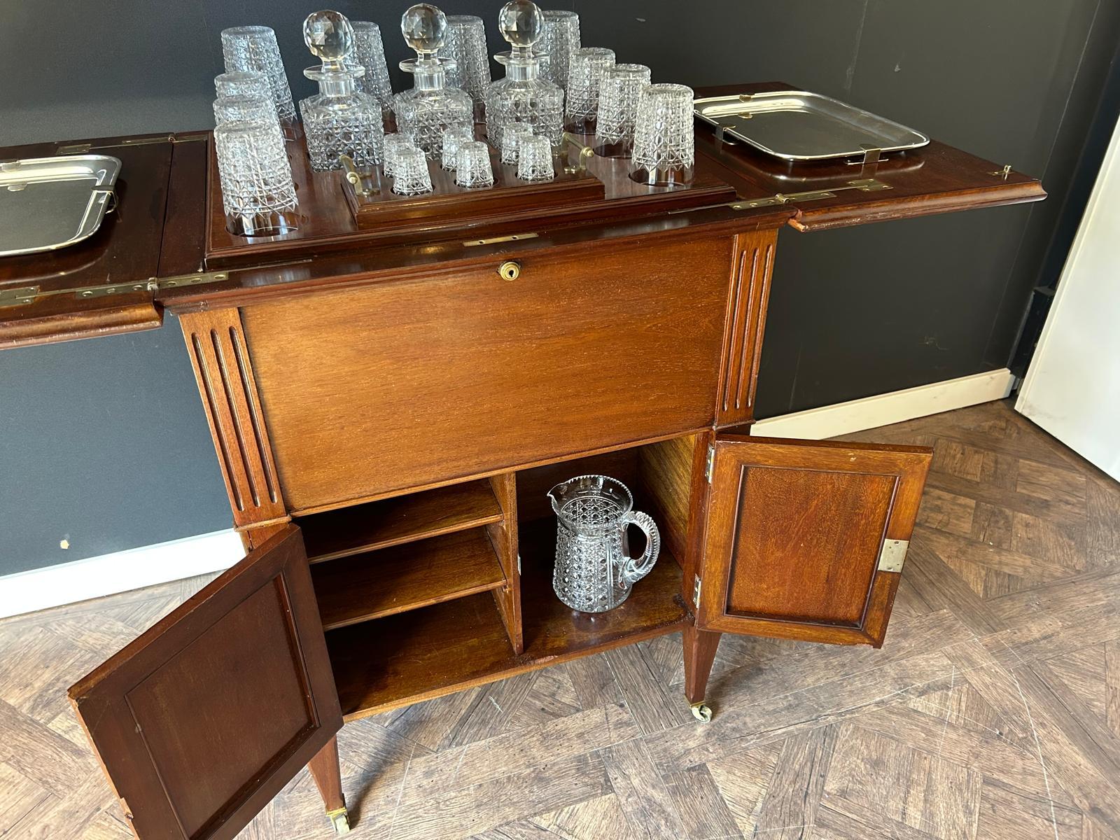 Rising Drink Cabinet, Cocktail Bar, Dry Bar, Folding Bar, Pop Up Cabinet For Sale 13