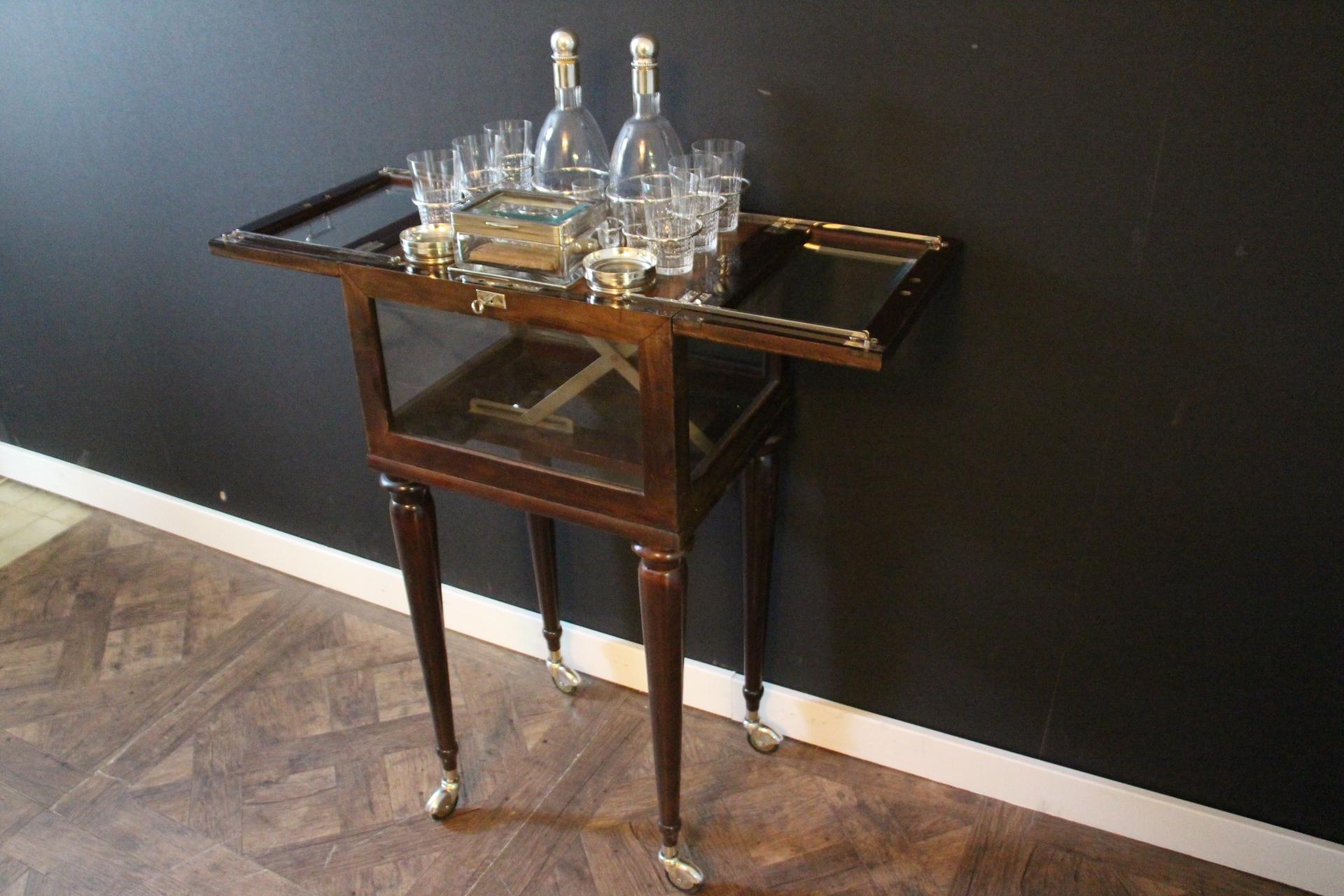 Rising Drink Cabinet, Cocktail Bar, Dry Bar, Folding Bar, Pop Up Bar, Bar Cart For Sale 5