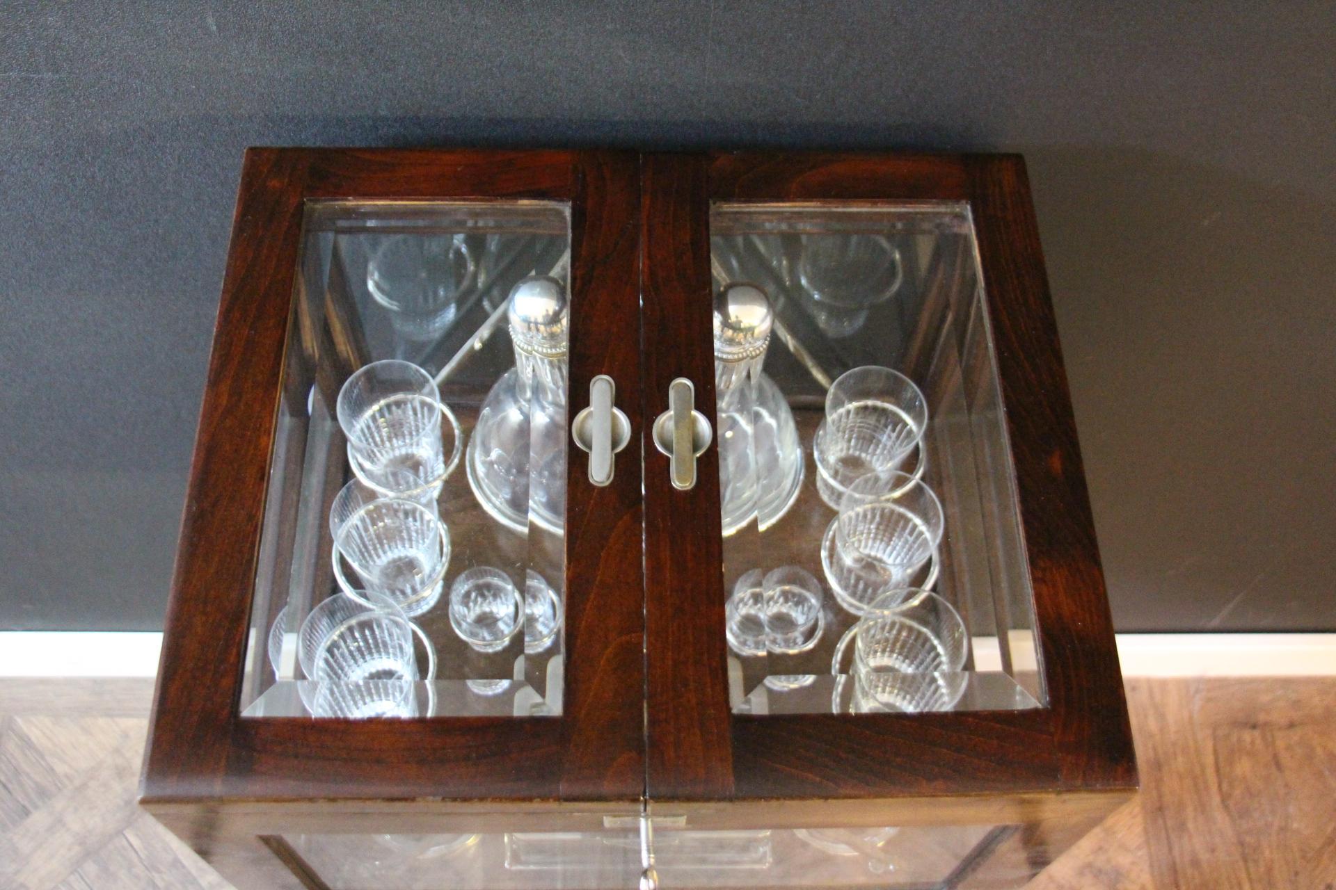 Rising Drink Cabinet, Cocktail Bar, Dry Bar, Folding Bar, Pop Up Bar, Bar Cart For Sale 6
