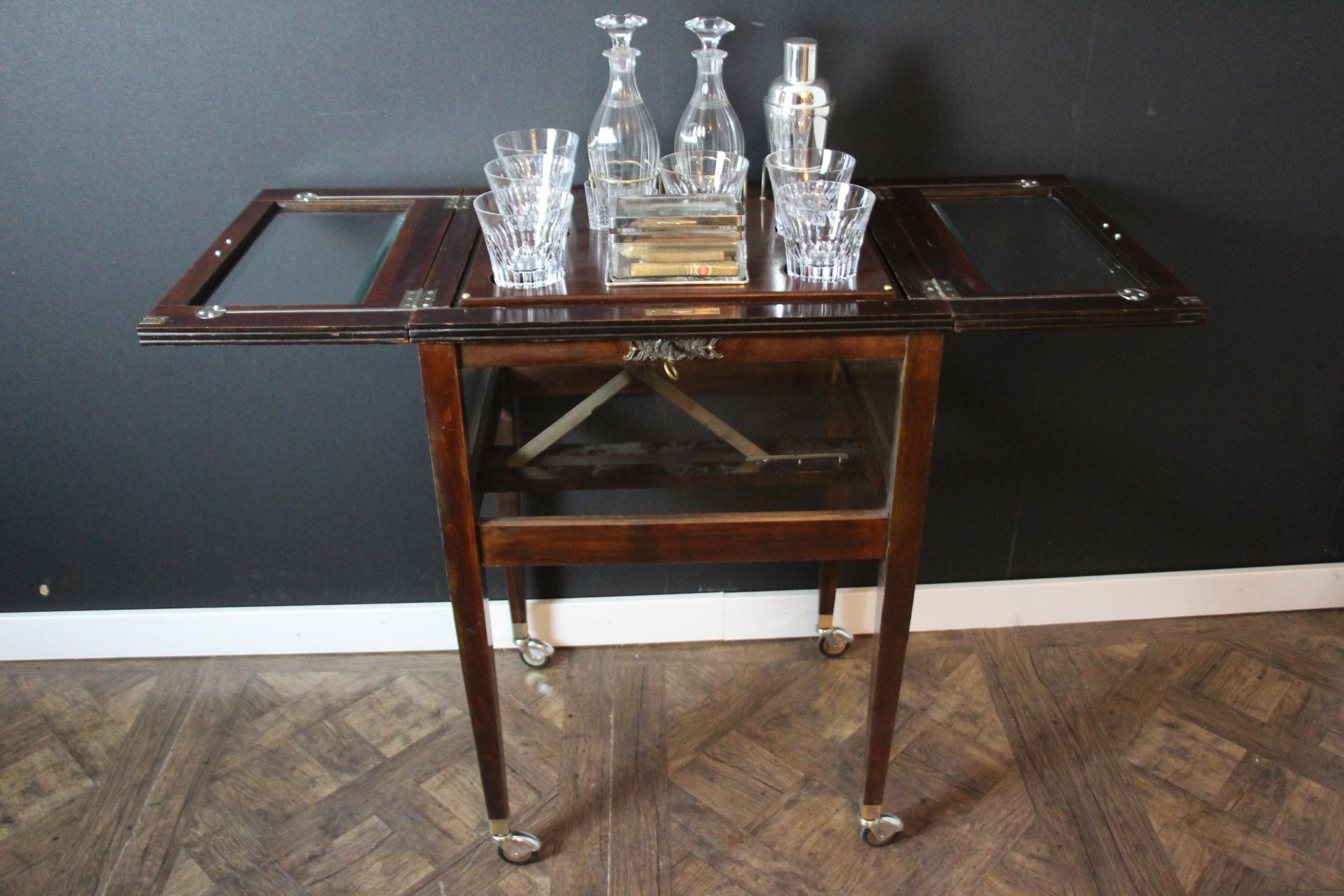 Rising Drink Cabinet, Cocktail Bar, Dry Bar, Folding Bar, Pop Up Bar, Bar Cart For Sale 10