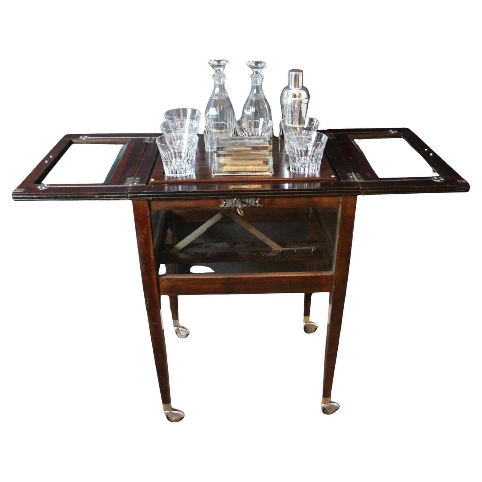 Meuble de bar, bar à cocktails, bar sec, bar pliant, bar pop up, chariot de bar