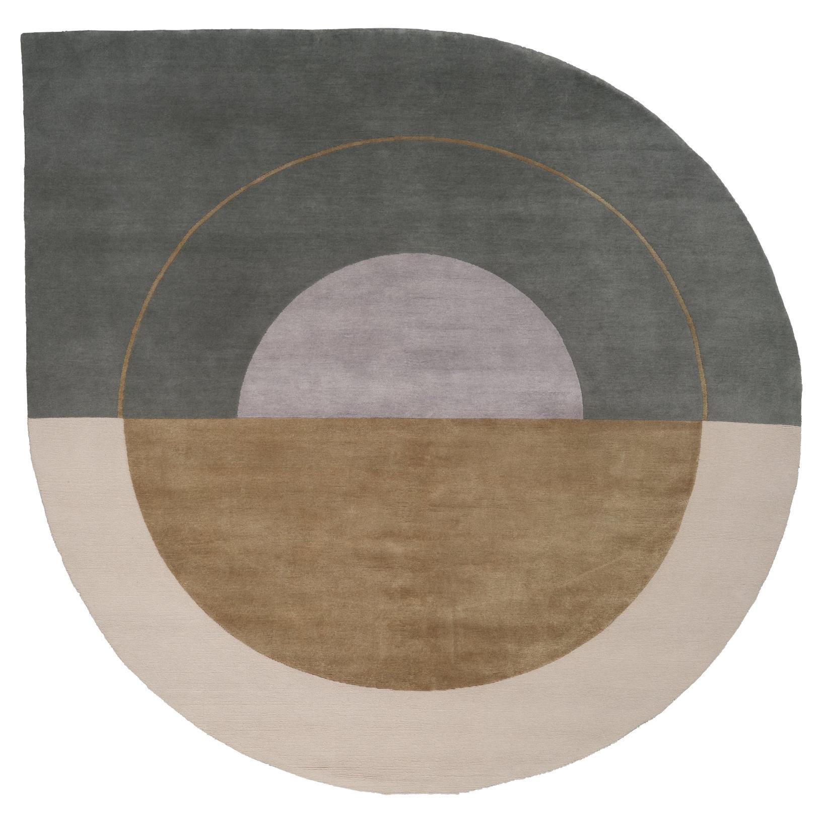 'Rising Gemini' 250 Handmade Rug by Linie Design, Wool and Silk