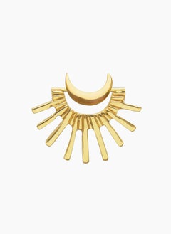 Rising Moon Earring in 22k Gold Plated Bronze by SOPHIE SIMONE DESIGNS