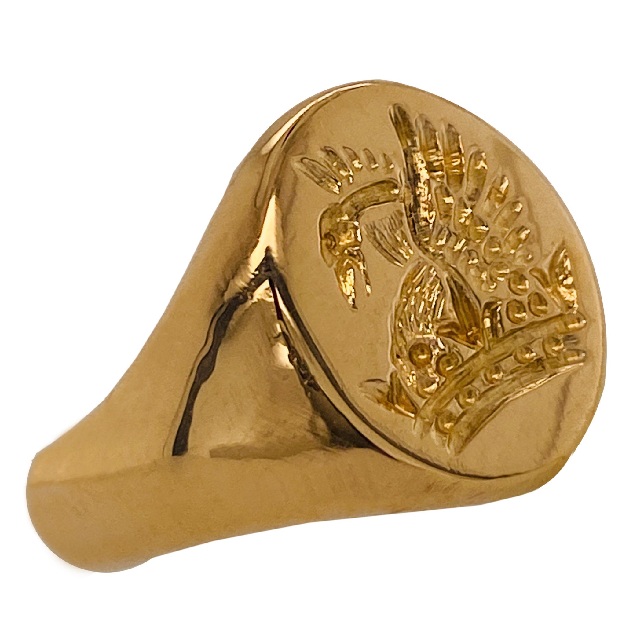 gold phoenix ring