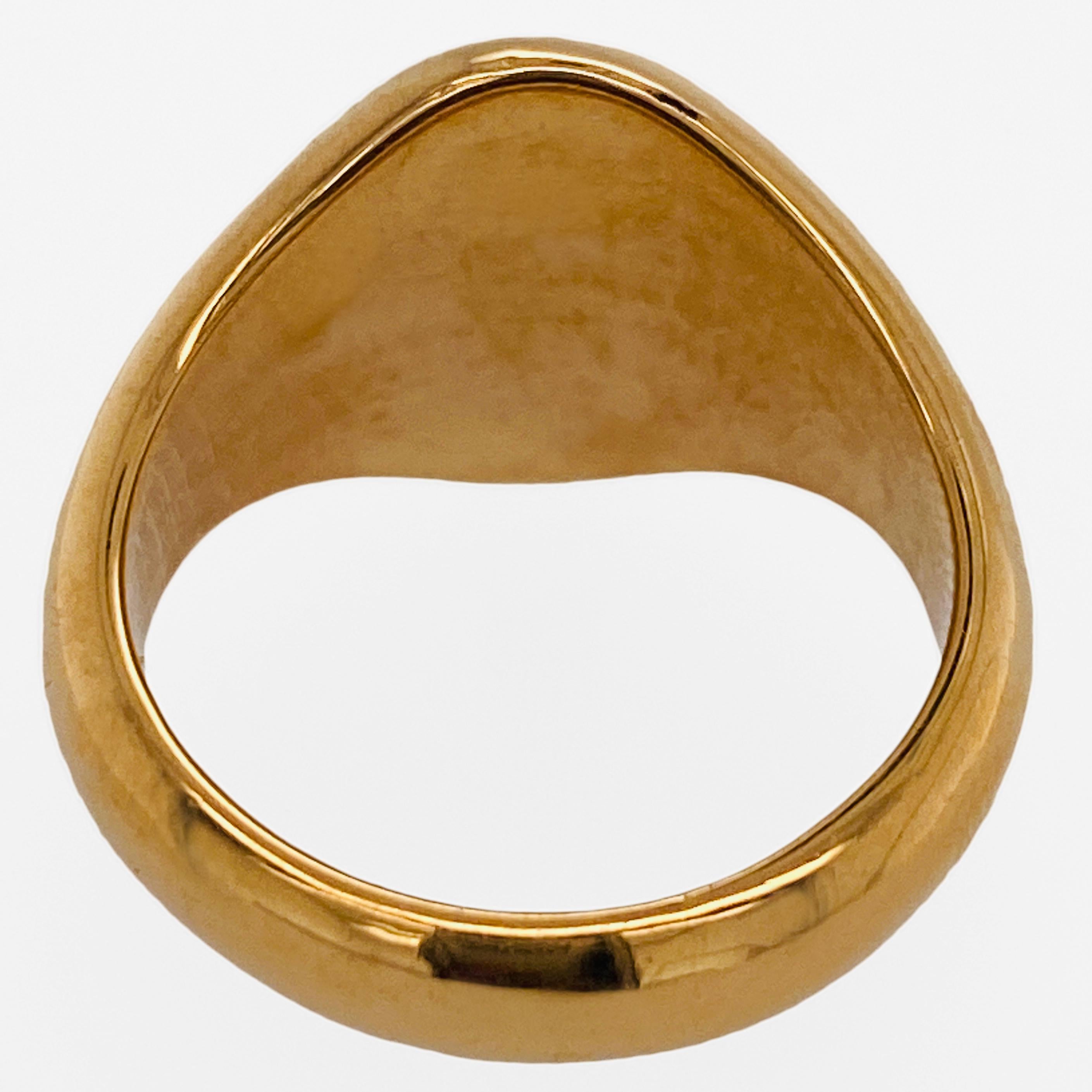 Rising Phoenix Signet Ring in 22 Carat Yellow Gold 1