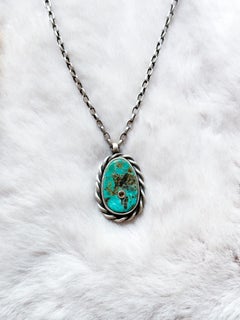 Rising Phoenix Turquoise Statement Necklace with Inset Faceted Citrine