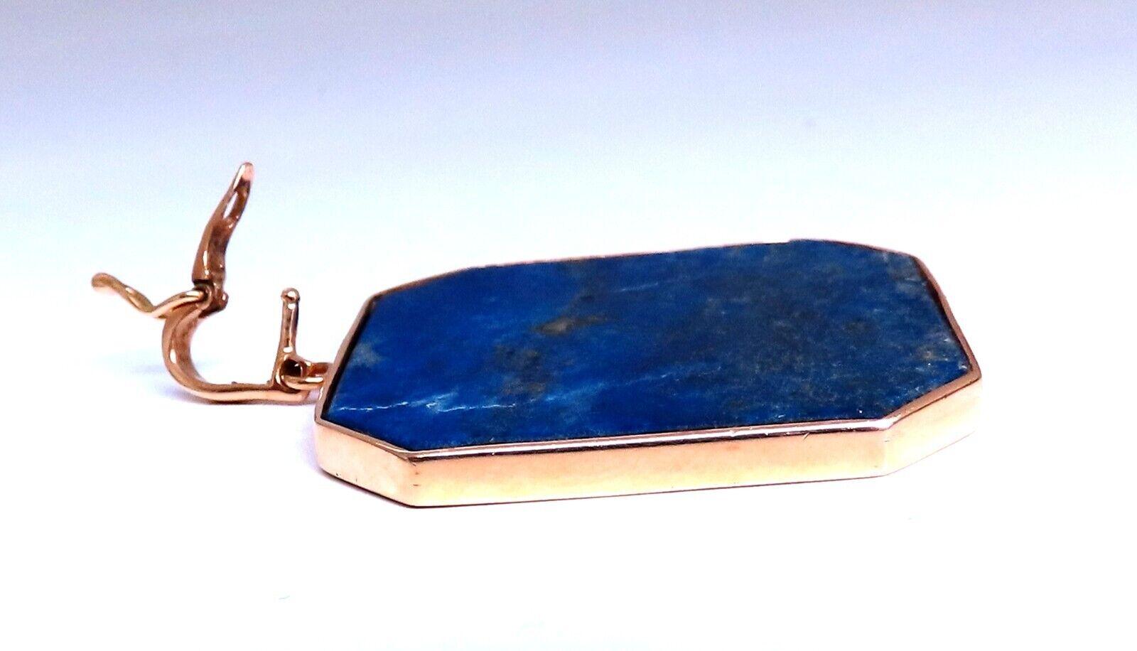 Rising Sun Pietra Dura Intarsien Opal Malachit Lapislazuli Anhänger 14kt Gold (Ungeschliffen)