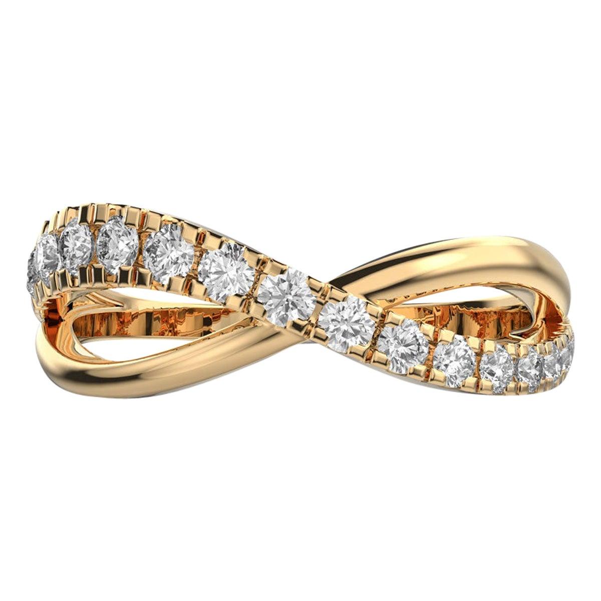 Rising Waves Moissanite Ring 925 Sterling Silver Bold Wedding Ring for Women.