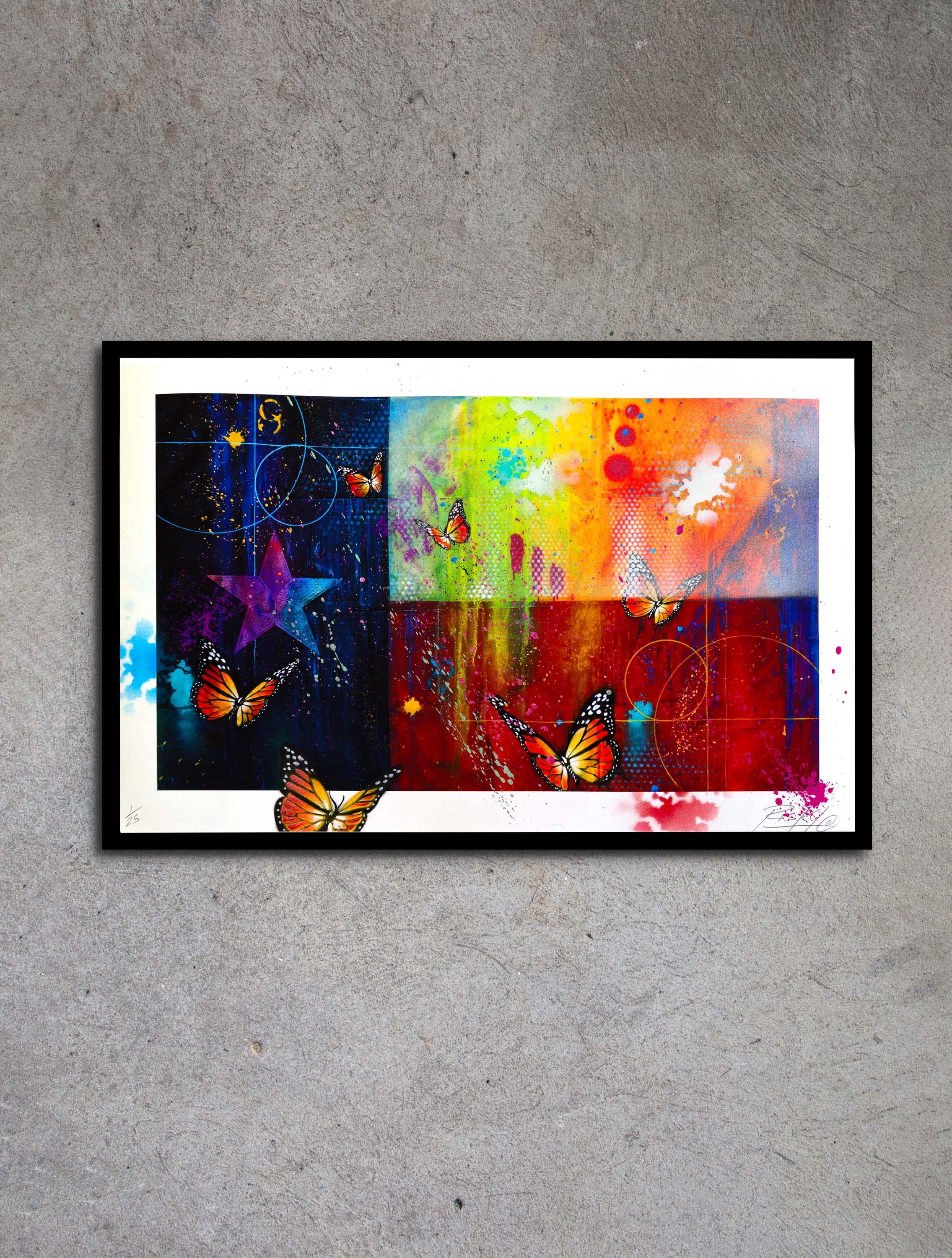 Special edition of 25 prints created by RISK for his exhibition 
