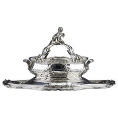 Risler & Carre - Important centre de table en argent sterling XIXe siècle
