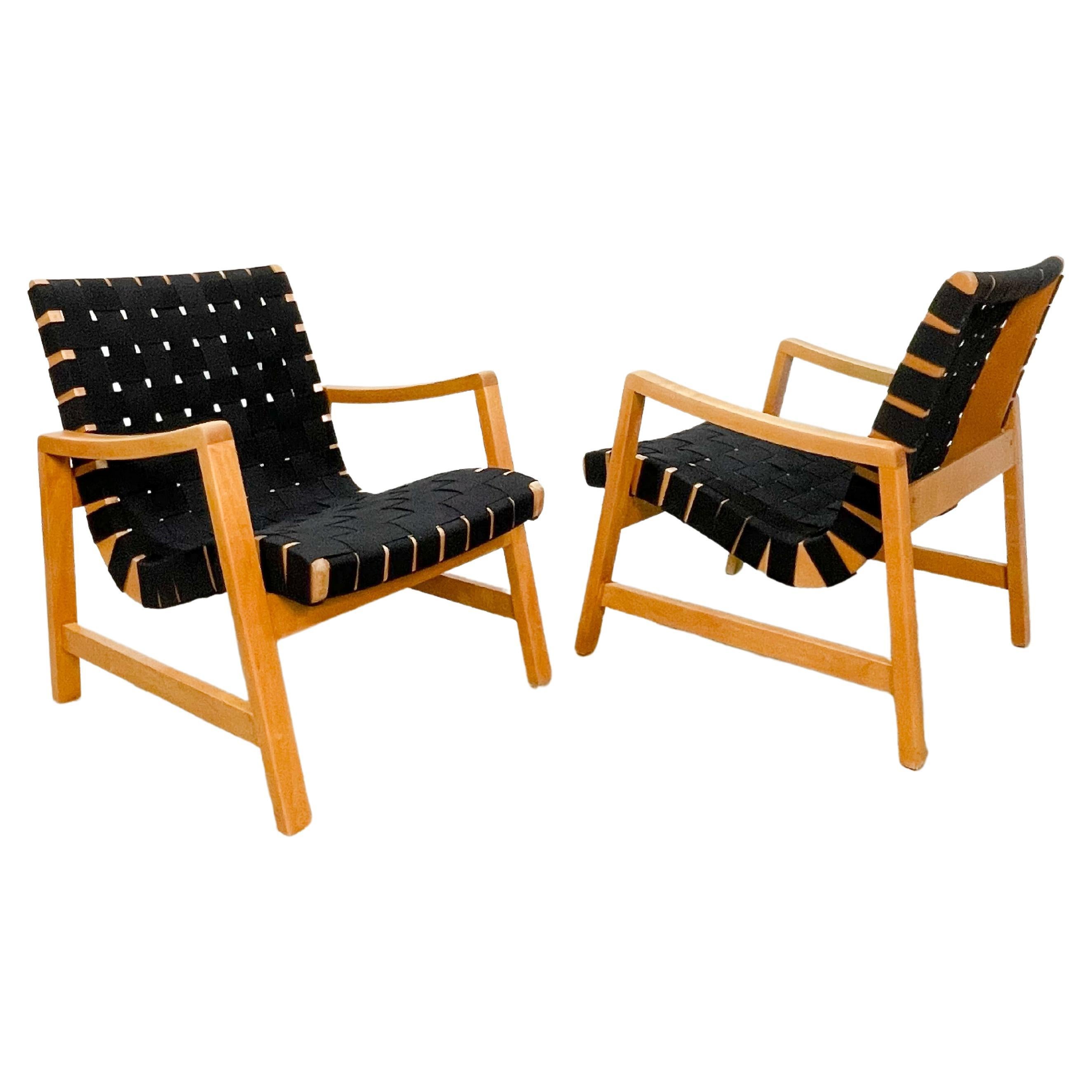 Risom Webbed Armchairs by Knoll