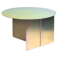 Risvolto 01 Mesas arco iris de metal fabricadas en Italia por Enrico Girotti