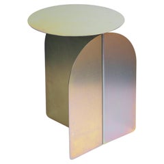 Risvolto 03 Regenbogen-Metalltische, hergestellt in Italien von Enrico Girotti