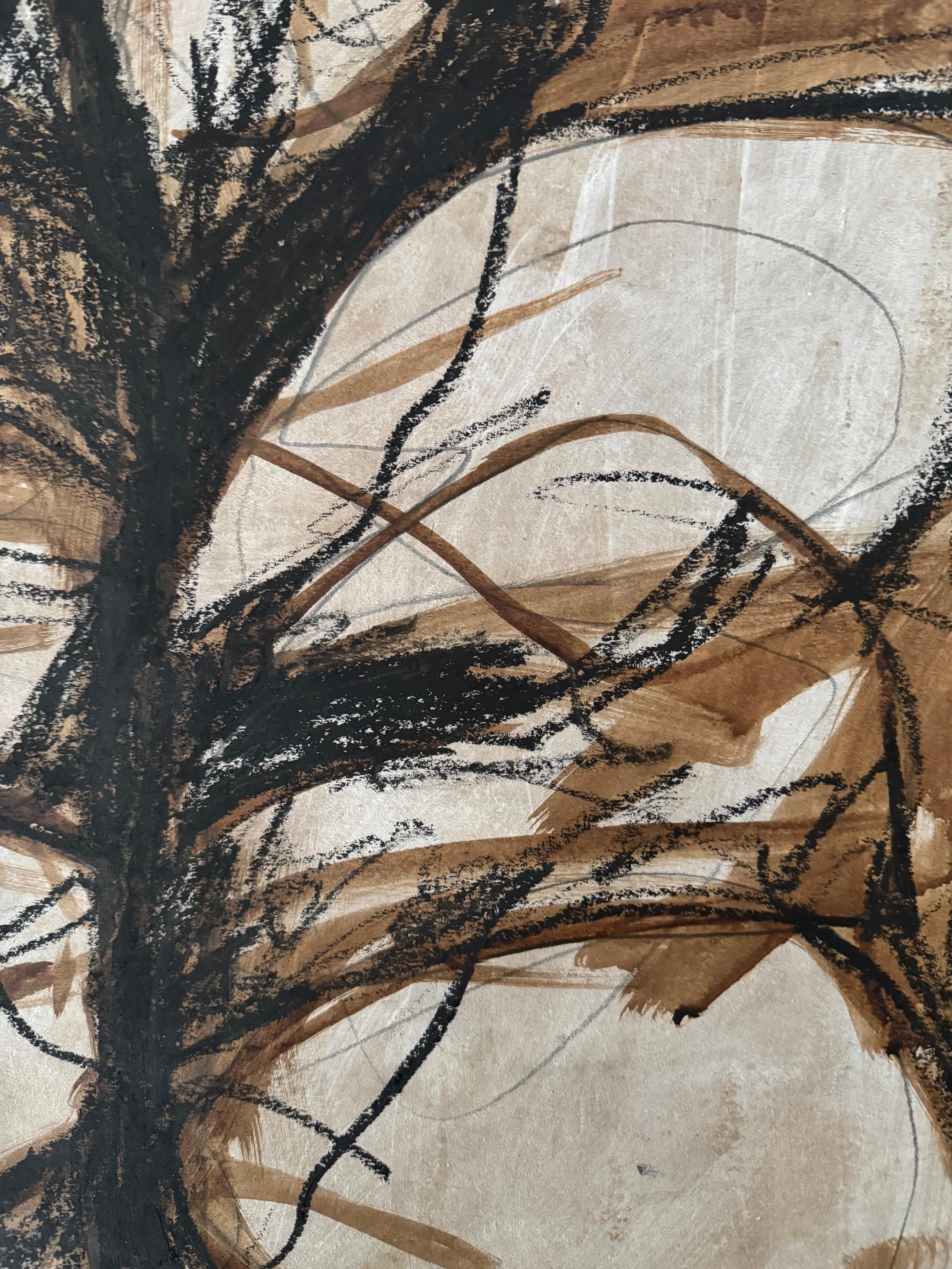 Feuilles N 4. Supports mixtes - Abstrait Art par Rita Alaoui