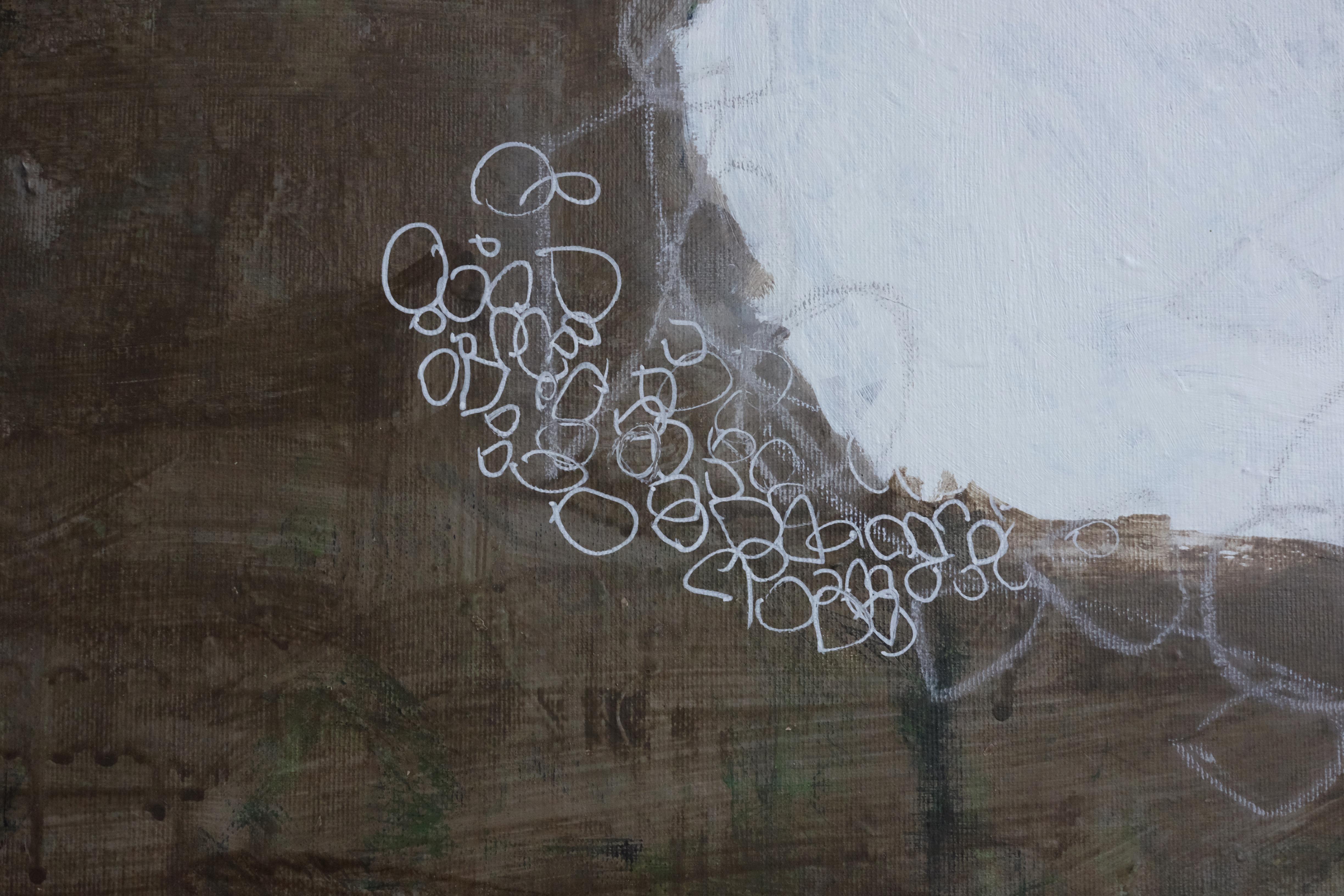 J'étais un poisson. Peinture abstraite - Abstrait Painting par Rita Alaoui