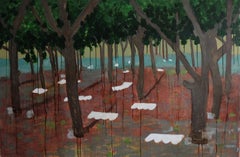 La Forêt Avance. Color painting