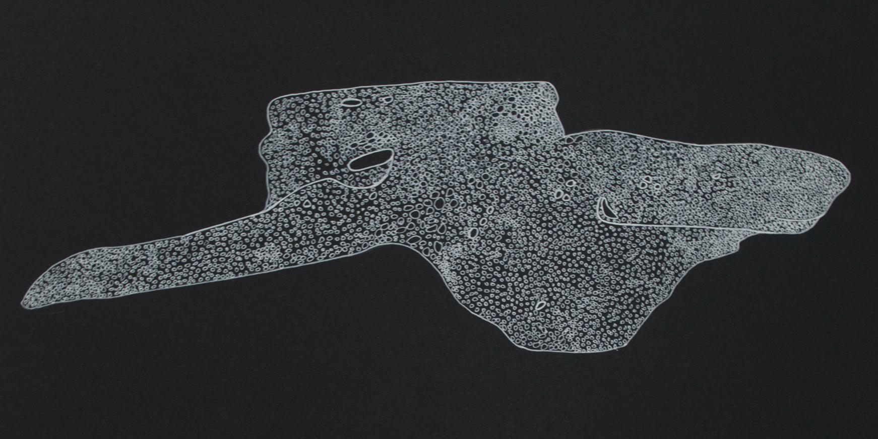 Objet trouvé N 5. Works on Paper - Abstract Painting by Rita Alaoui