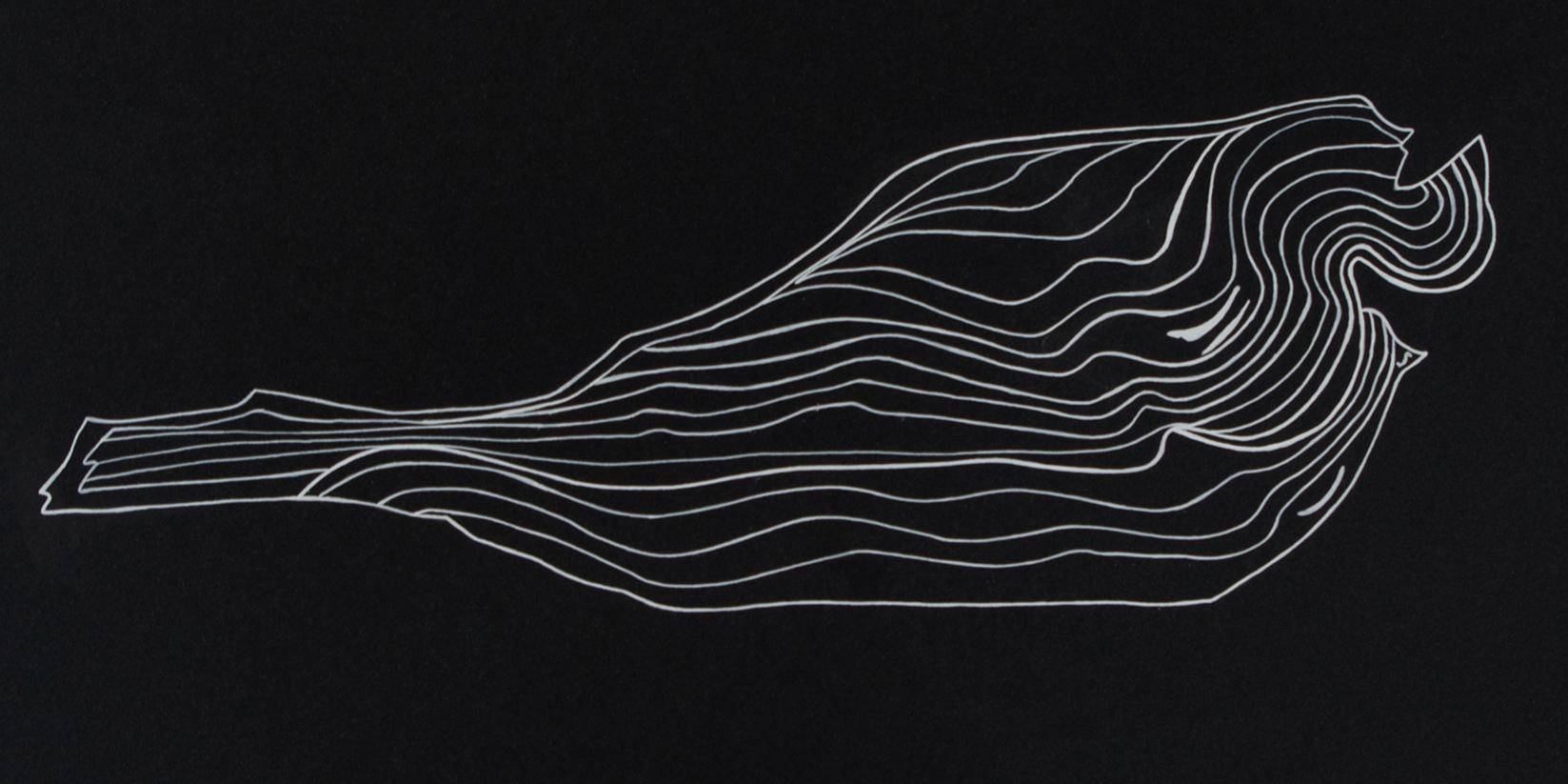 Objet Trouvés N 8. Arbeiten auf Papier (Abstrakt), Painting, von Rita Alaoui