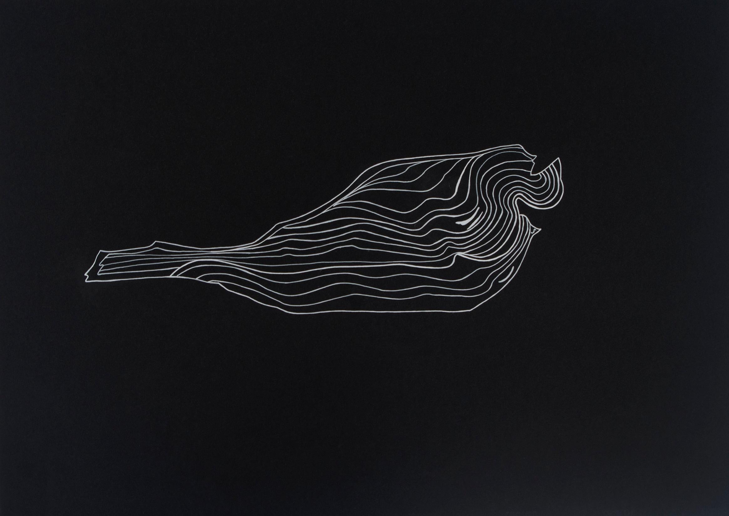 Objet Trouvés N 8. Arbeiten auf Papier – Painting von Rita Alaoui