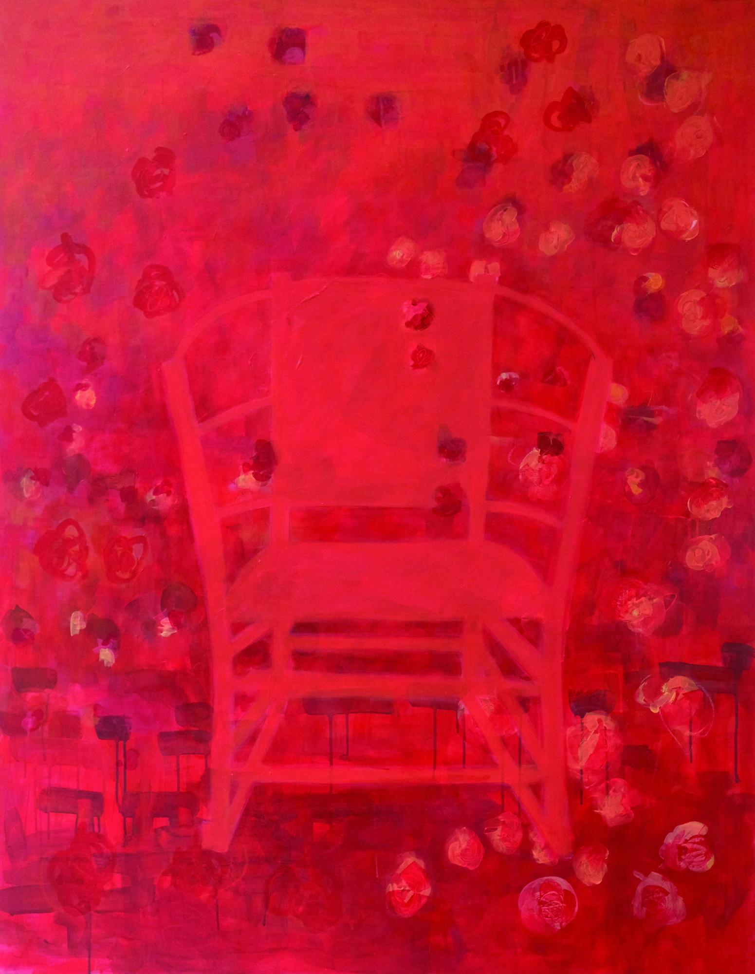 Red Chair #2. Color painting