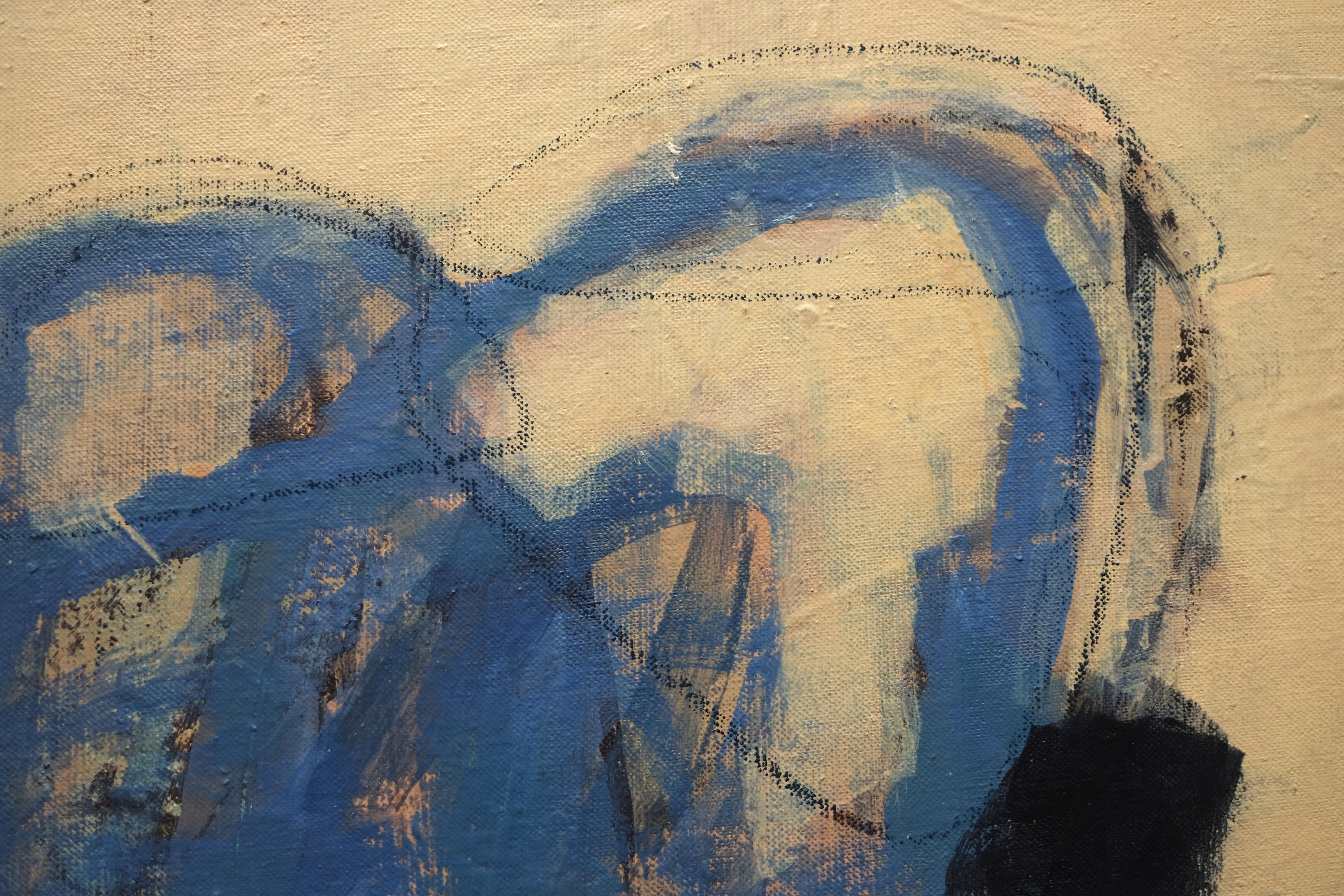 Untitled 1. Abstract painting - Painting by Rita Alaoui