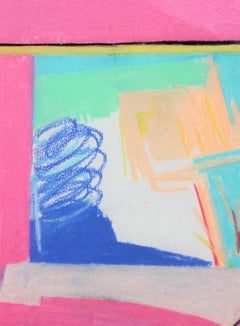"Canyon Suite Six" Abstract Pink and Blue Palo Duro Texas Landscape Painting