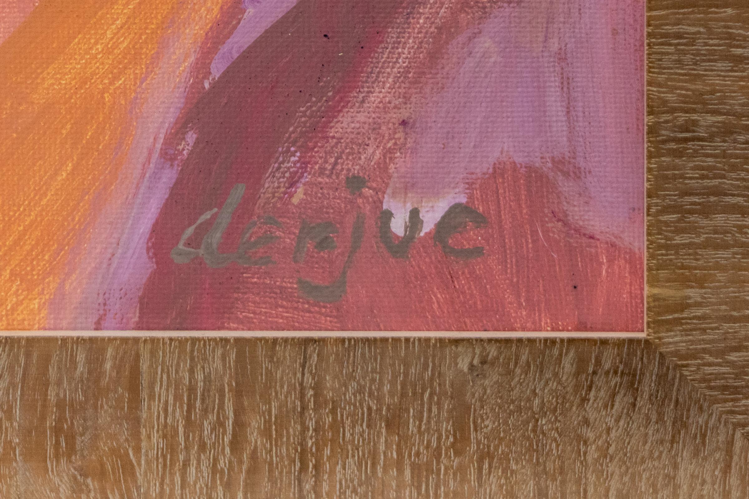 21° secolo Paesaggio astratto del Sud Ovest Dittico Pittura acrilica, roccia per - Landscape Painting Marrone di Rita Derjue