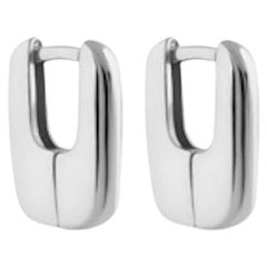 Rita Earrings with White Gold Vermeil