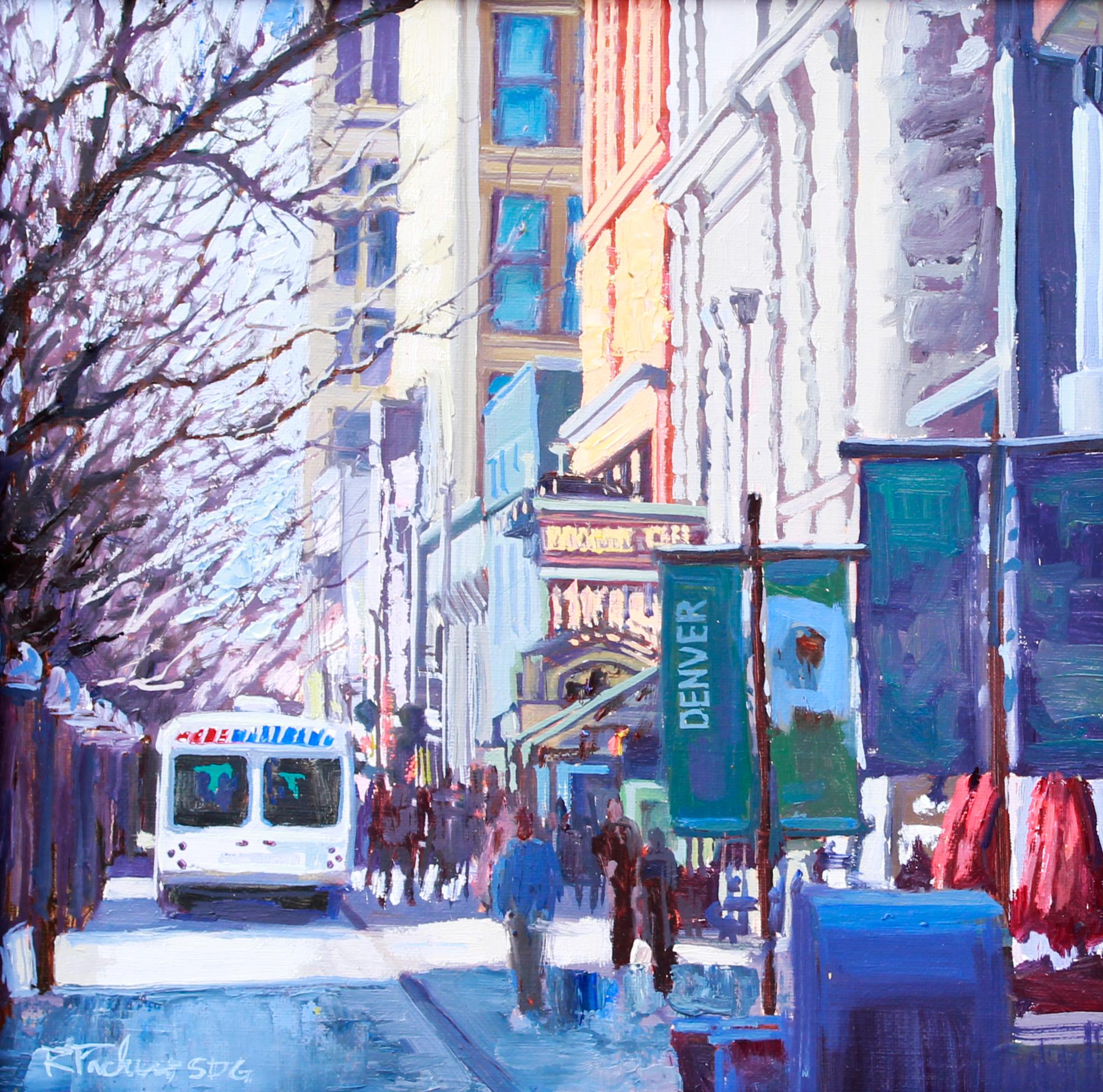 Malle 16th Street - Impressionnisme Painting par Rita Pacheco