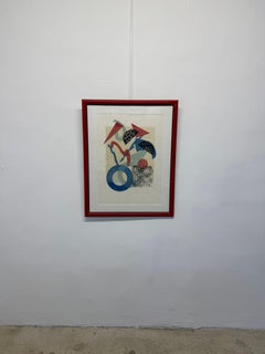 Rita Schwartz Série Mardi Gras Lithographie sur papier - 1 de 2 Disponible