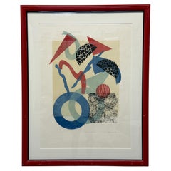 Rita Schwartz Série Mardi Gras Lithographie sur papier - 1 de 2 Disponible