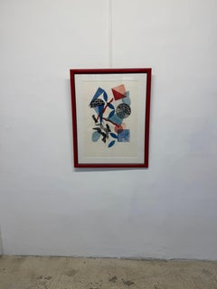 Rita Schwartz Série Mardi Gras Lithographie sur papier - 2 de 2 Disponibles