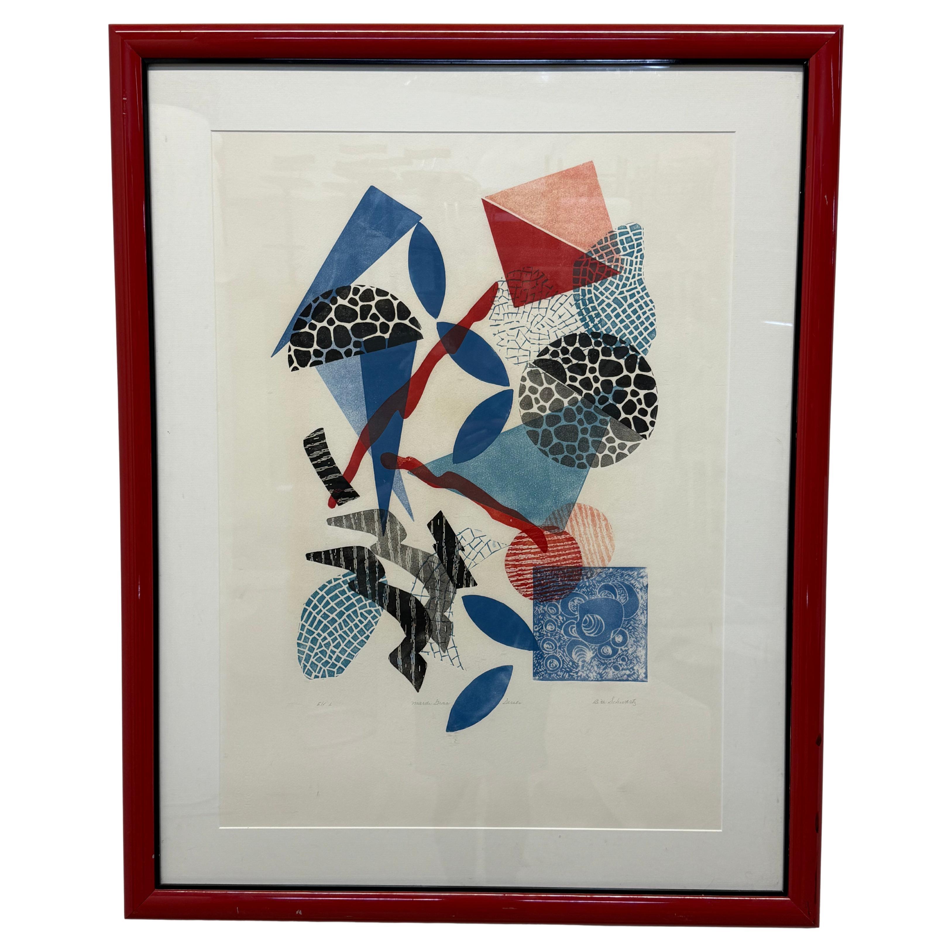 Rita Schwartz Mardi Gras Series Lithograph on Paper - 2 of 2 Available