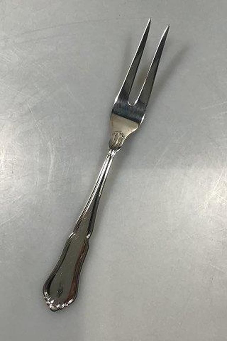 Rita silver meat fork W. & S. Sørensen.

Measures 19.5 cm(7 43/64 in).
