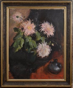 Chrysanthèmes. 1954. Huile sur toile. 72x57 cm