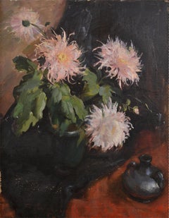 Chrysanthemen. 1954. Öl auf Leinwand. 72x57 cm