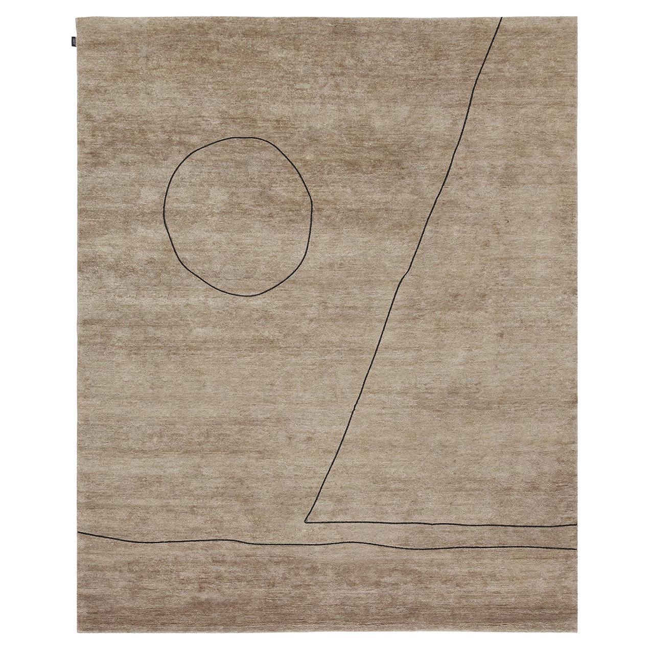 Tapis Ritagli taupe d'Elisa Ossino en vente