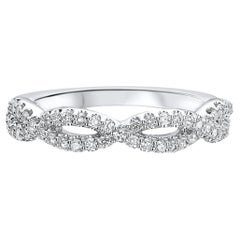 Ritani Anillo Twist Diamante Oro Blanco 14K - 21318 - Talla 6.5